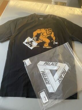 PALACE Big Zoot Graphic Black Tee Size Large